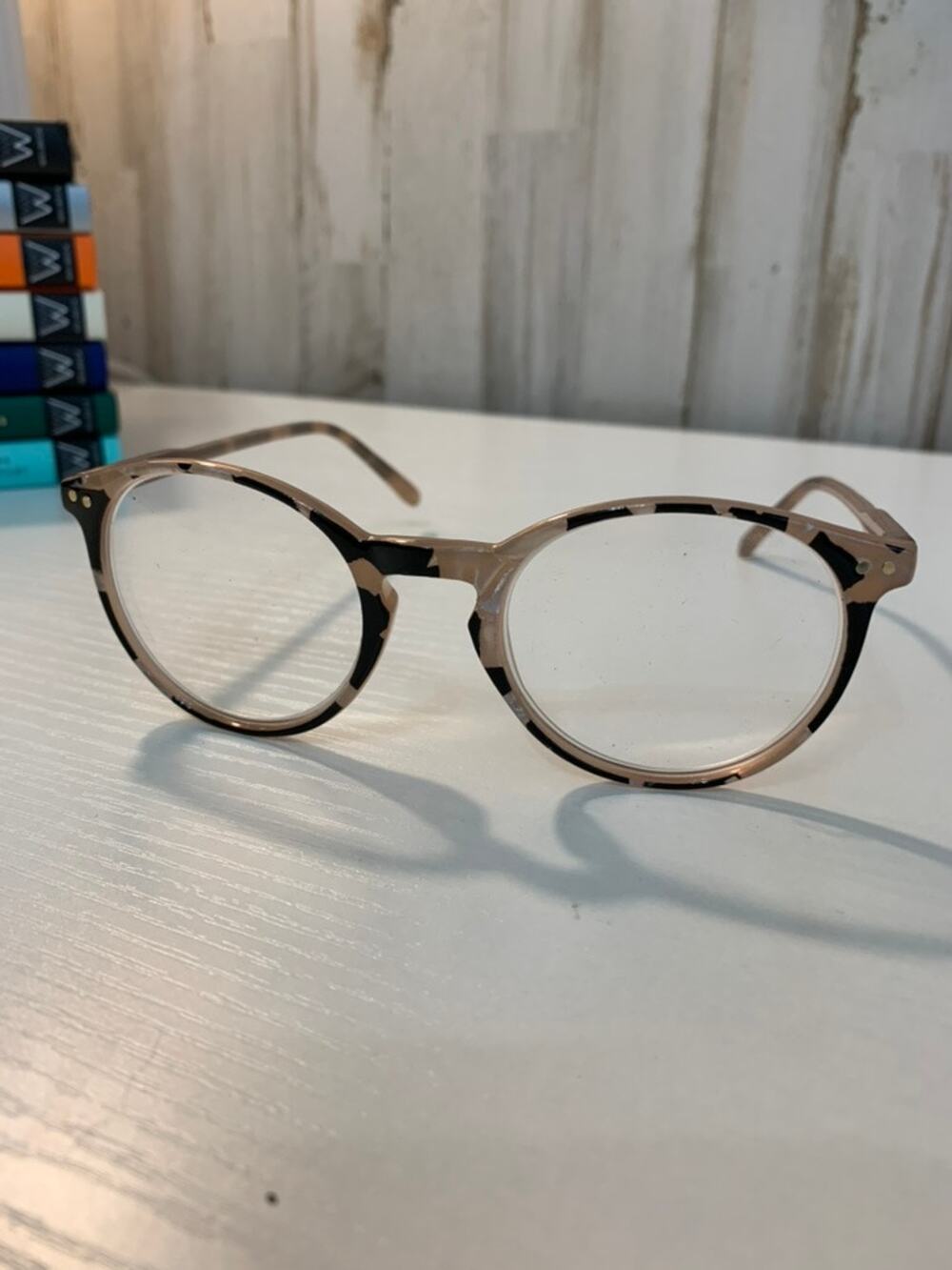 Ann Taylor LOFT Womens Eyeglass Frames Pearl & Black 13cm
